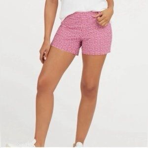 Spanx Sunshine Shorts, 4" Hibiscus Gingham Medium NWT